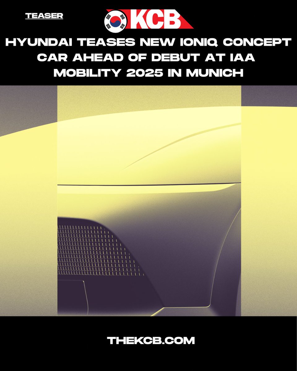 KoreanCarBlog's tweet image. @HyundaiWorldwide  teases an upcoming new #ioniq concept car to debut at  @IAAMOBILITY  Read more at thekoreancarblog.com/hyundai-teases…