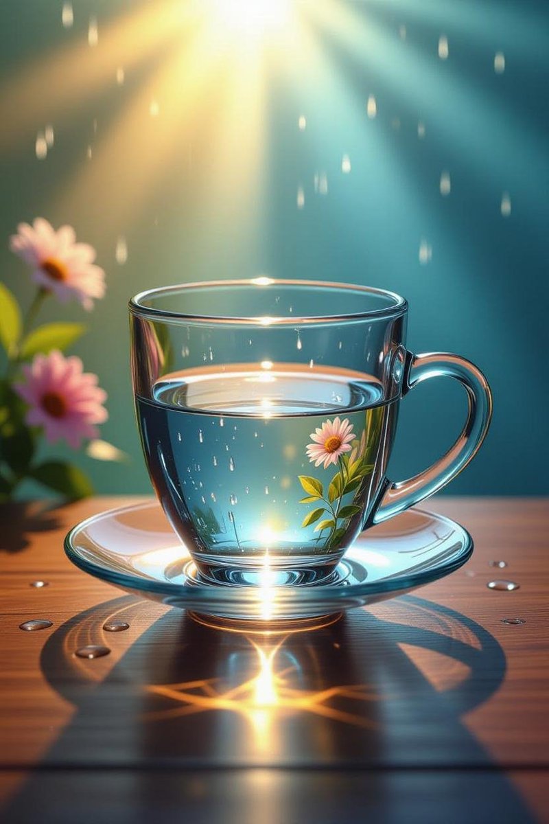 Life is the same cup.
Half full or half empty,

the difference is how you choose to see it.

Your perspective shapes your reality.

So tell me... is this cup half full or half empty?