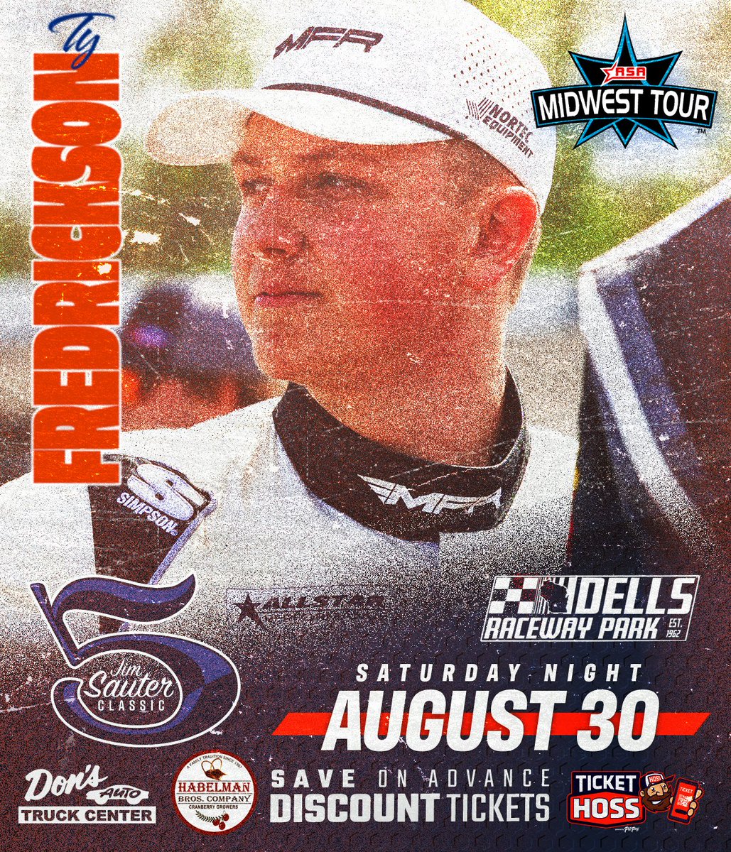 August has been good to <a href="/TyFredrickson36/">Ty Fredrickson</a>, recording his first ASAMT win two weeks ago. The Minnesota teenager now has his sights set on <a href="/dellsracewaypa1/">@dellsracewaypark</a> after finishing third in the Sauter Classic in 2024.

Get Advance Discount: tickethoss.com/series/3

#ASAMT 🏁