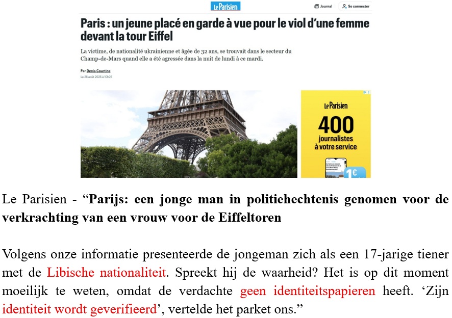 LowikRonald's tweet image. In de serie ‘Dagelijkse Migratie- en Asielellende’ deze keer het verhaal over de verkrachting van een jonge vrouw afgelopen nacht, pal voor de #Eiffeltoren in #Parijs:

#omvolking #architecten #grenzendicht

leparisien.fr/faits-divers/p…