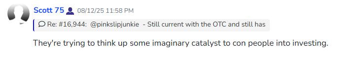 $IMTL This is kind of mindless nonsense that has no place in our world. I suppose I've IMAGINED $600K worth of inventory? I've IMAGINED all of my personal investment in Review Control programming? And I'm IMAGINING our product placement and sales? Somebody jump on this clown.