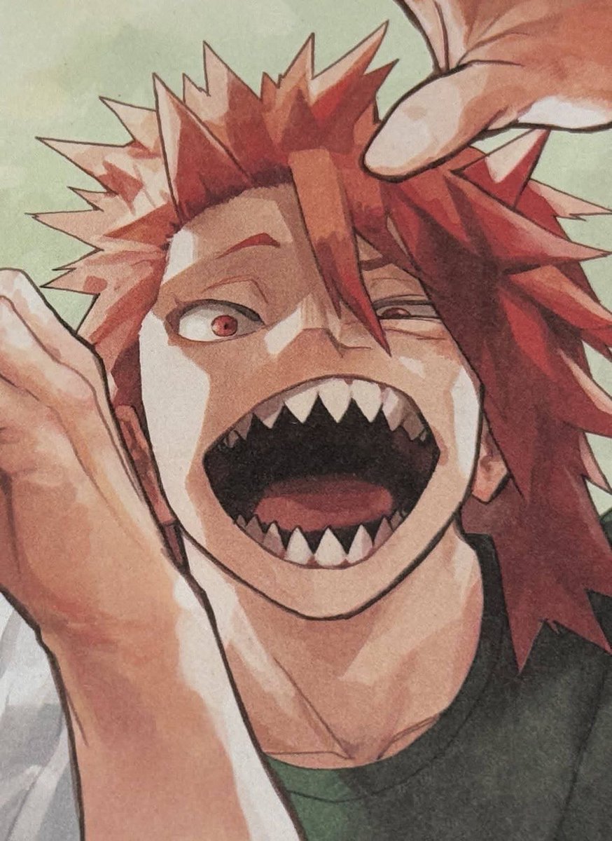 KR_490's tweet photo. ลงใหม่ เมื่อวานดึกเกิน🐶 #mha #kirishima #KirishimaEijirou https://t.co/ug58oLyBVC