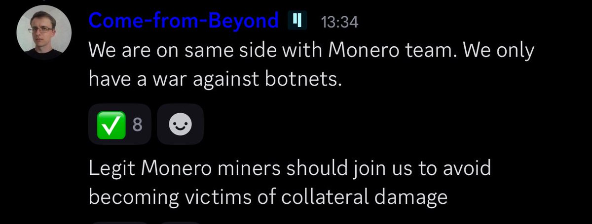 🚨 UPDATE: $QUBIC &amp; MONERO ALLIANCE AGAINST BOTNETS! 🤝💪
Qubic stands with the Monero team in a war on botnets, not miners. After dominating 80% of Monero blocks, we’re calling for legit miners to join us. Avoid collateral damage and be part of the solution! Stake $QUBIC now. 🚀