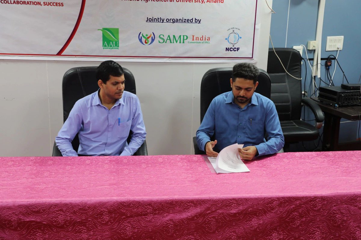nifientrec's tweet photo. MoU signed with SAMP India Consortium of FPCL at #Manthan2025.

Together, we aim to promote grassroots innovations that strengthen #FPOs, enhance farm productivity &amp; create sustainable rural livelihoods.

#GrassrootsInnovations #RuralDevelopment #Entrepreneurship https://t.co/jBBO2u5VJb