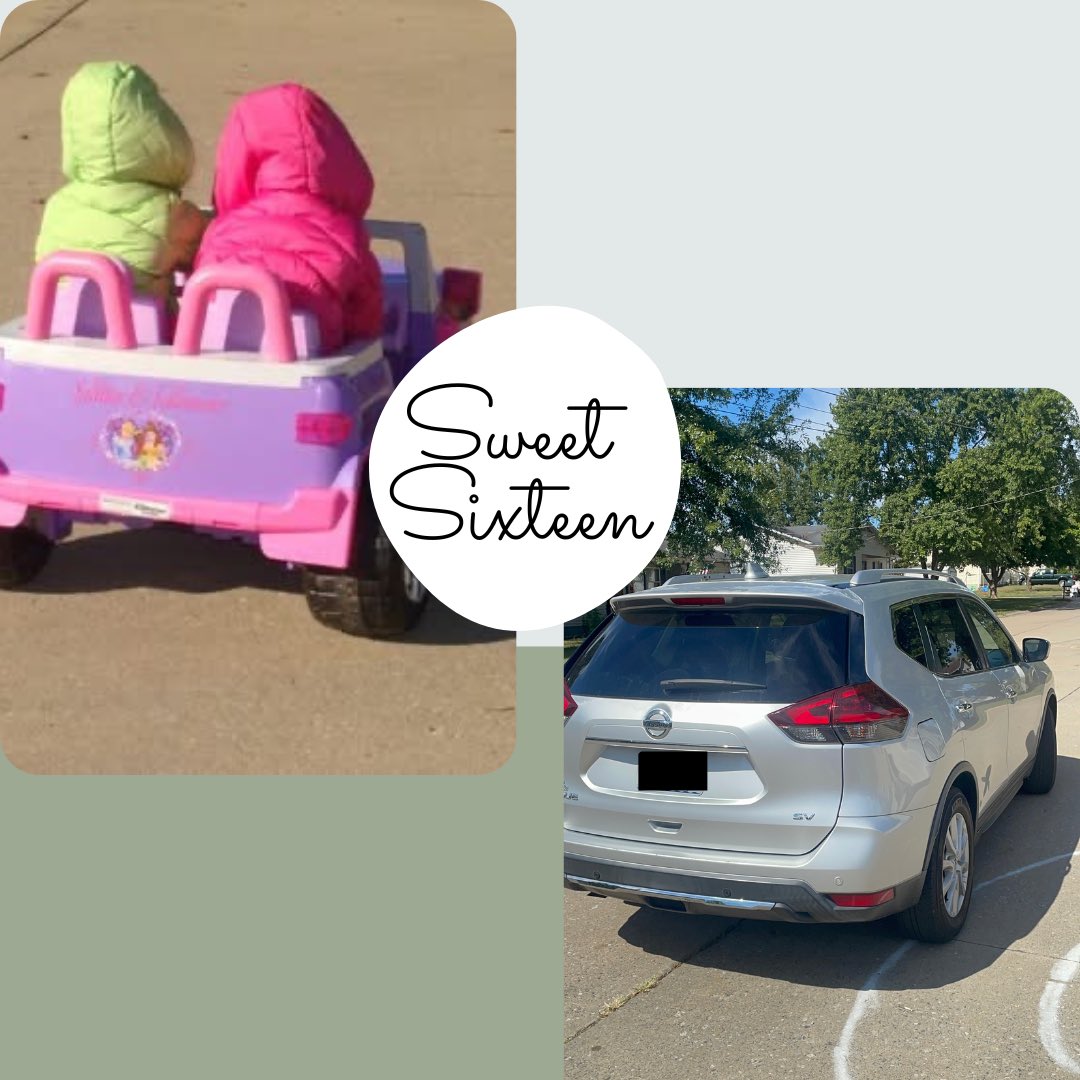 Sweet Sixteen yesterday, for my girls!