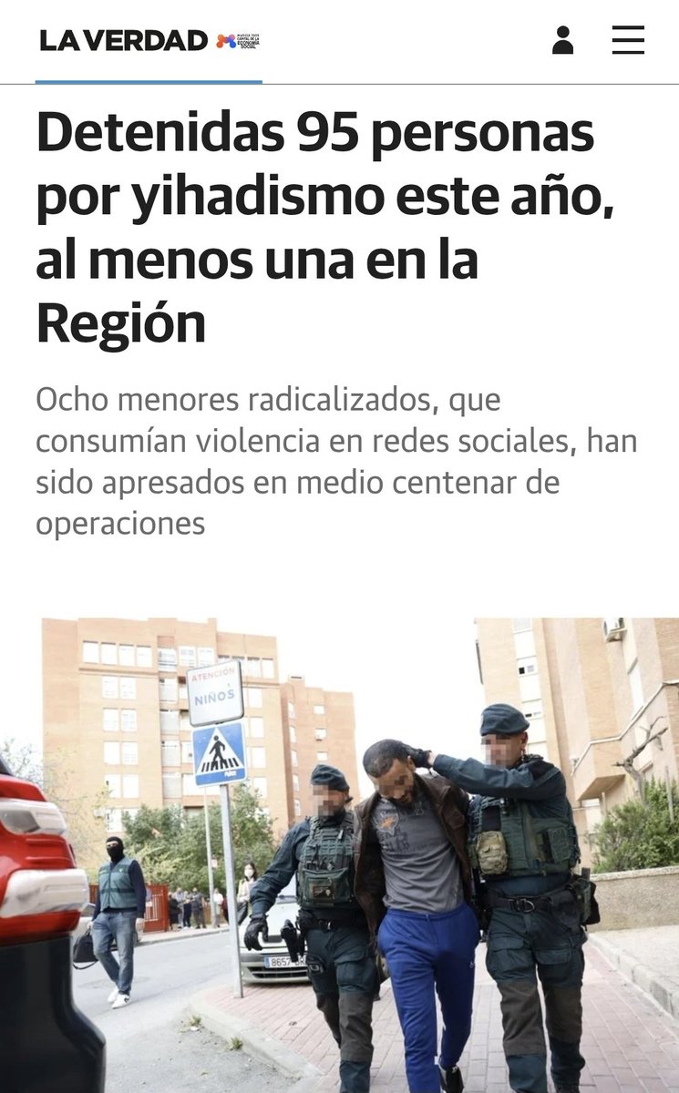 🔴Las políticas del bipartidismo hacen posible el auge del radicalismo islámico.

La inmigración ilegal trae religiones y costumbres opuestas a nuestras tradiciones y formas de vida, lo cual genera inseguridad y un grave problema para nuestra sociedad.
🔗laverdad.es/murcia/detenid…