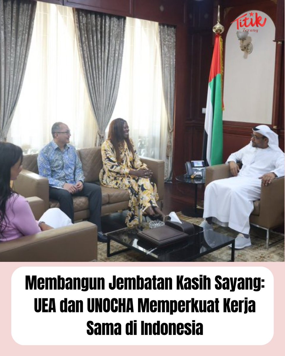 titik_terang018's tweet image. Indonesia dan ASEAN membutuhkan lebih banyak jembatan antara pemerintah dan pelaku kemanusiaan. Diskusi UEA–UNOCHA membuktikan bahwa diplomasi dapat memperkuat respons bencana, stabilitas regional, dan pembangunan jangka panjang. 🌏✨ #ASEAN #UAEforHumanity