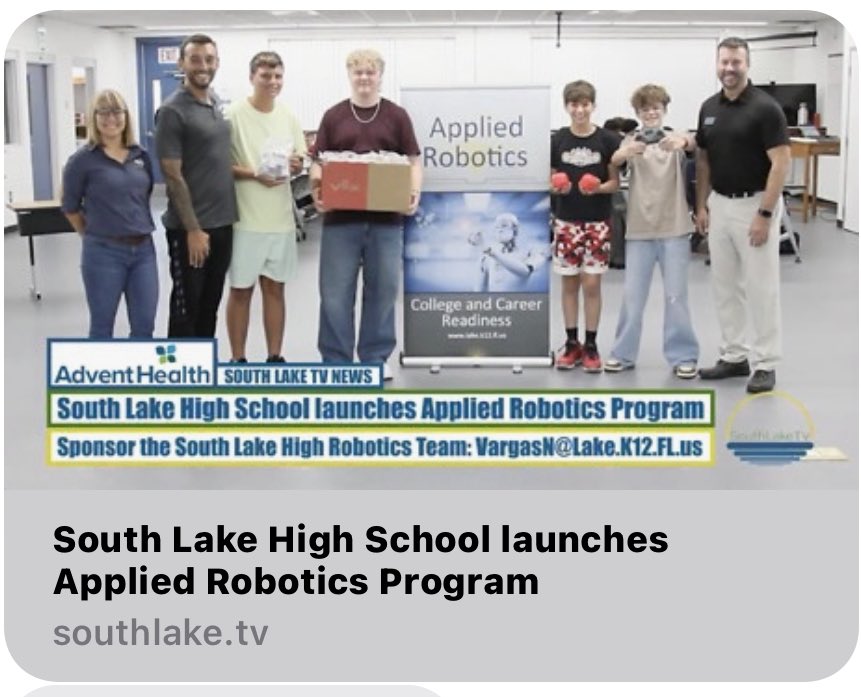 South Lake High School launches Applied Robotics Program. Mr. Vargas and his students are doing amazing work. Full article:
southlake.tv/player/44157/7…

<a href="/MartaCRamirez1/">Marta C Ramirez</a> <a href="/DanielsKathlene/">Kathlene Daniels</a> <a href="/LynneaWeissman/">Lynnea Weissman</a> <a href="/frances_celis/">Frances Celis</a> #LakeCCR #CTE