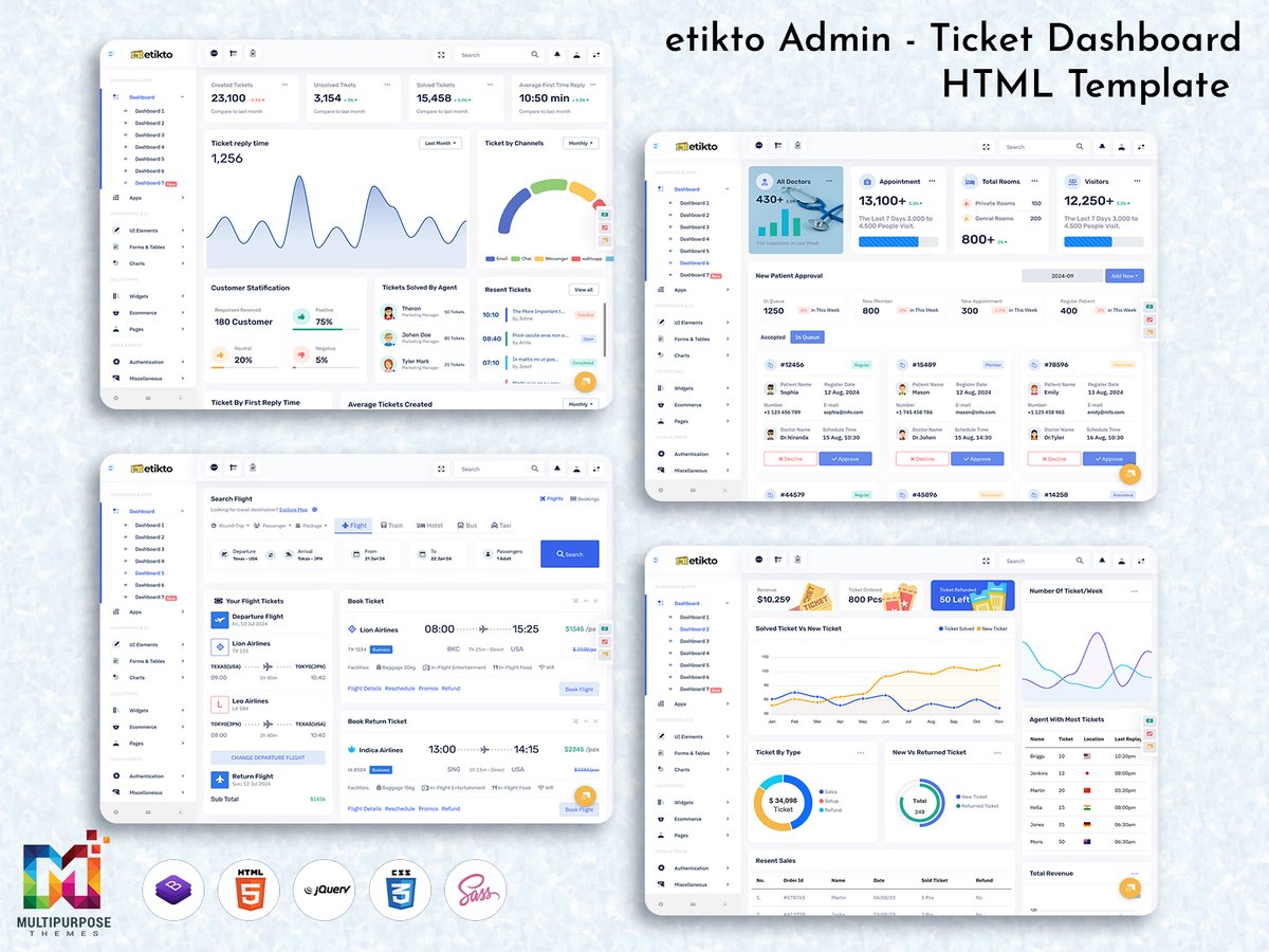 MultiStoreTheme's tweet image. Support Ticket Dashboard – Manage Requests &amp;amp; Team Performance
.
Buy Now: themeforest.net/item/etikto-ad…
.
#SupportDashboard #TicketingSystem #HelpdeskUI #CRMDashboard #AdminTemplate #Bootstrap5 #TicketManager #SupportTeamTools #CustomerSupportUI #ResponsiveDashboard #HelpdeskAdmin