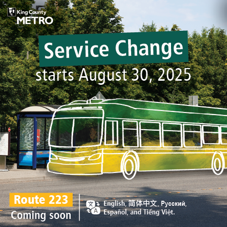 More Metro service starts Saturday, Aug. 30, including new Eastside bus routes, revised routes and better weekend service. 
See what is happening in your neighborhood! kingcounty.gov/en/dept/metro/…