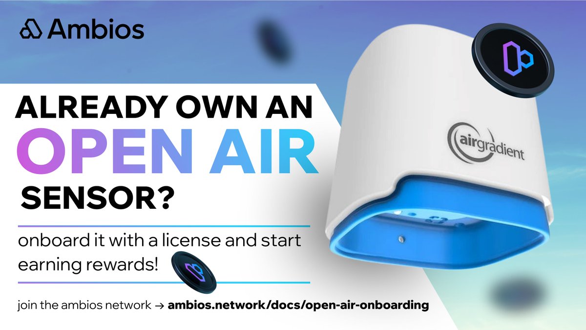 1/3 To all AirGradient Open Air sensor owners: your device has a greater purpose! 🚀
