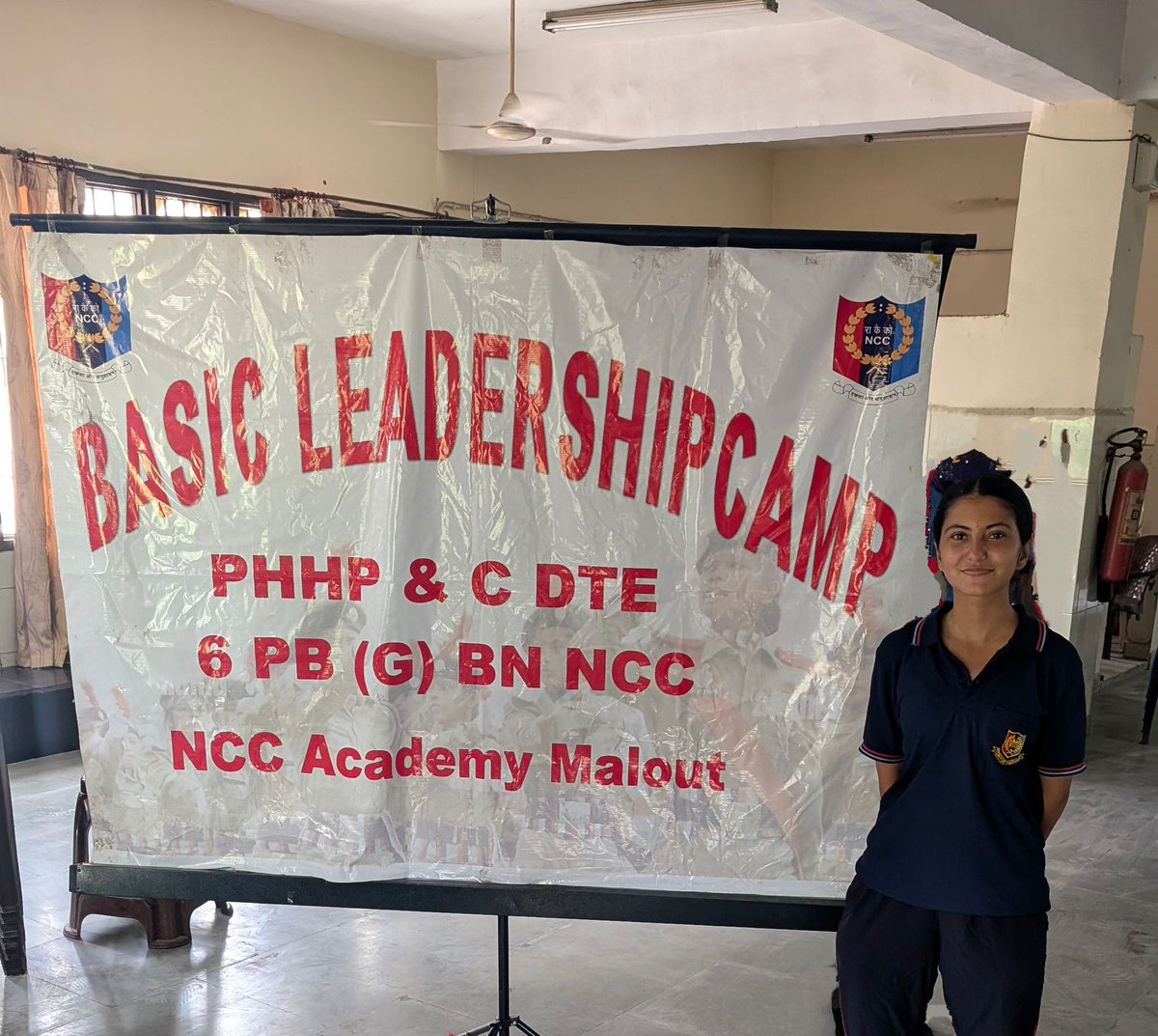 NCC_ArmyMCM2024's tweet photo. CPL Vallari represented MCM DAV at the #BasicLeadershipCamp by 6PB(G)BN, NCC Academy Malout (23 Jun–1 Jul 2025). It was a journey of #Leadership, #Confidence and #Camaraderie with #SSB and #FutureOpportunities. https://t.co/2urS6clpaL