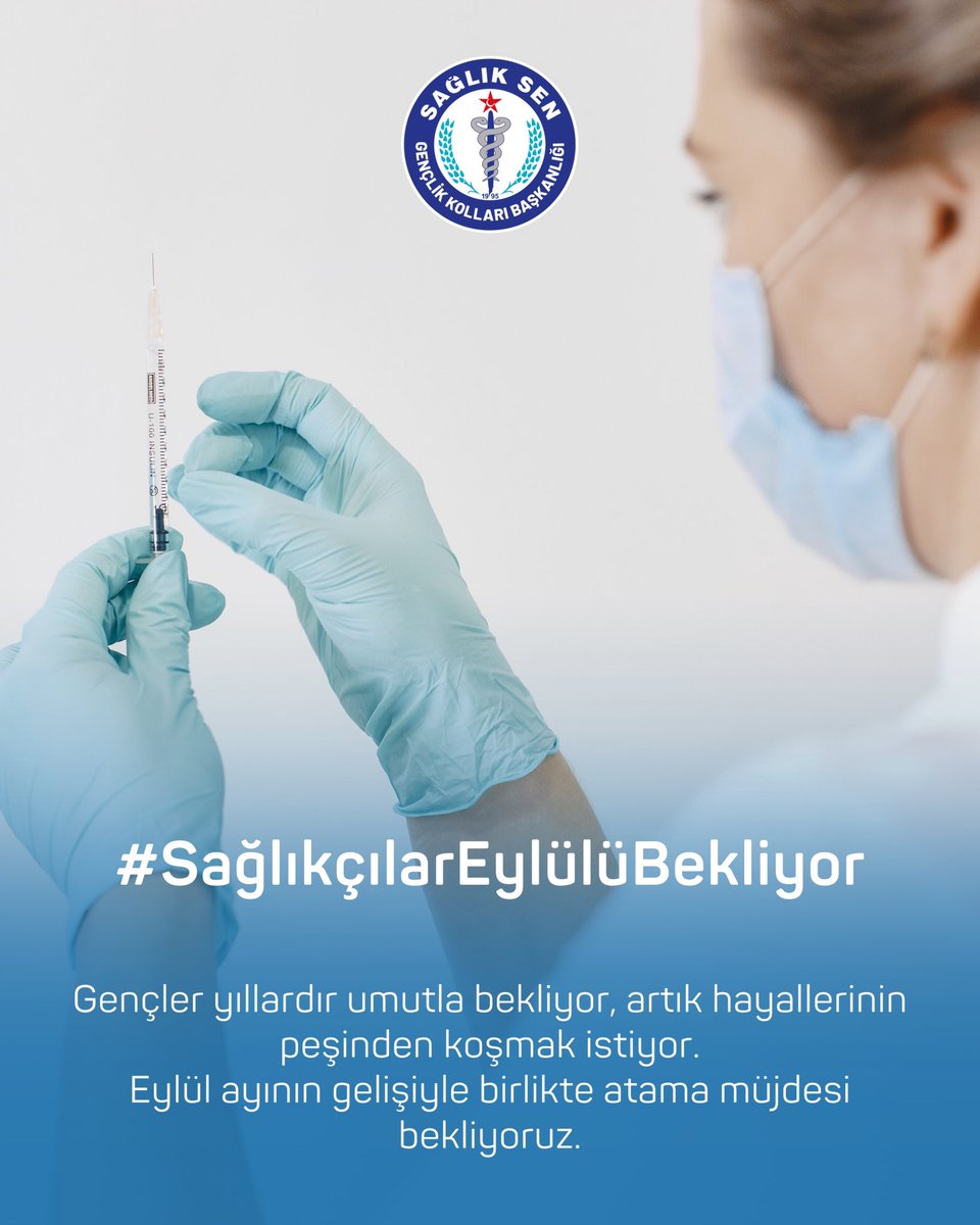 Gençler yıllardır umutla bekliyor, artık hayallerinin peşinden koşmak istiyor. 

Eylül ayının gelişiyle birlikte atama müjdesi bekliyoruz.

#SağlıkçılarEylülüBekliyor