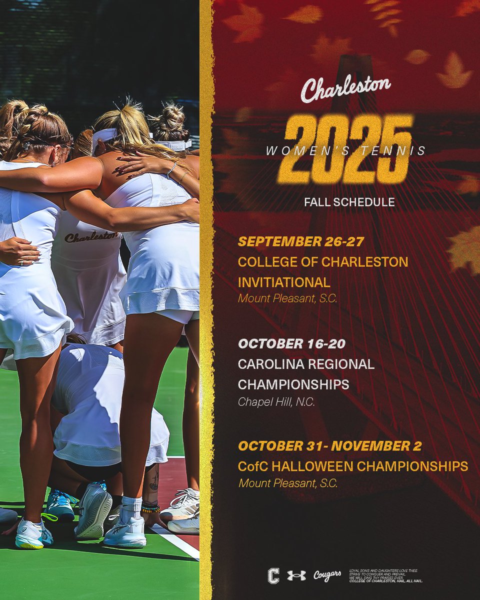 See you 🔜 at the Turner Tennis Center!

#TheCollege 🌴🎾