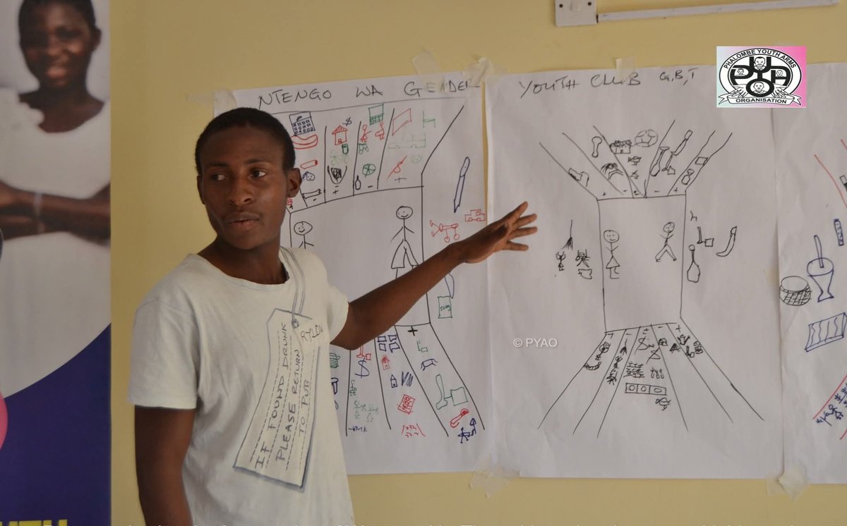 PYAO_Phalombe's tweet image. Day 2 of the #GALS training wrapped up with youth presenting inspiring vision journeys &amp;amp; learning the gender-balanced tree tool, linking it to their future goals. Big thanks to @HildenFund. #YouthEmpowerment #GenderEquality
@NycomMalawi @Oxfam @UNDP @SonkeTogether @AGRA_Africa