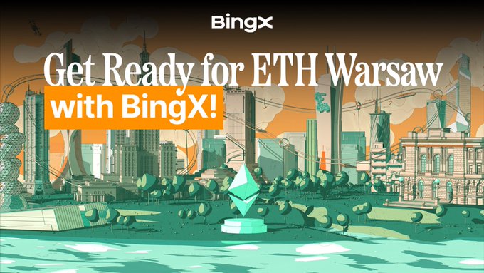 Jeżeli chcielibyście złapać się wraz z giełdą <a href="/BingXEurope/">BingX Europe 🇪🇺</a> , a do tego zgarnąć fajne gadżety to...

Będziecie mieli ku temu okazję! 😎

Giełda BingX została jednym z głównych sponsorów zbliżającego się <a href="/ETHWarsaw/">ETHWarsaw 🧜‍♀️🇵🇱</a> 🚀

Sam event ma się odbyć 4–7 września 2025 📅

I powiem nawet