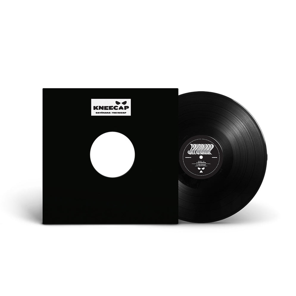 assai_glasgow's tweet photo. Going fast... Announced earlier today and out October 10th! 

@KNEECAPCEOL - Sayõnara/TheRecap 12" single! 

⚫ Preorder here: https://t.co/BdCUOtvTRM #glasgow #kneecap #assairecords #vinyl https://t.co/5TLbJnBVEC