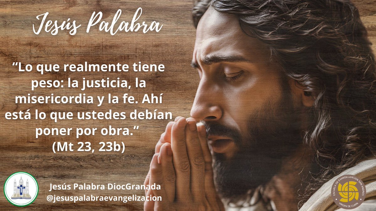 Jesús Palabra nos enseña cómo debe ser nuestro caminar. El Señor exhorta a los fariseos y a todos nosotros, a practicar lo más importante de la Ley,  la justicia, el amor y la fe. A no vivir bajo las apariencias y lo pasajero, sino hacer lo más importante para nuestra vida.