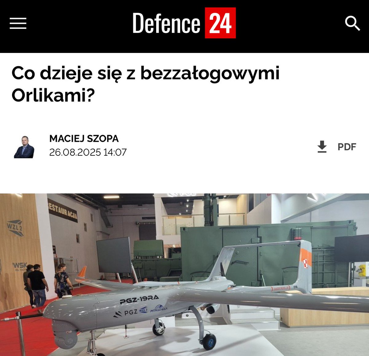 Michał Cichy (@michalcichy) on Twitter photo W chwili zawierania umowy oferta <a href="/PGZ_pl/">Polska Grupa Zbrojeniowa🇵🇱</a> na drony Orlik była bez pokrycia, co w wywiadzie przyznał jeden z wiceprezesów. Przytulili prawie 800 mln zł, a wojsko dronów nie dostało. Zerwanie umowy i zwrot kasy to wręcz obowiązek <a href="/AgencjaUzbr/">Agencja Uzbrojenia</a>. W chwili zawierania umowy oferta <a href="/PGZ_pl/">Polska Grupa Zbrojeniowa🇵🇱</a> na drony Orlik była bez pokrycia, co w wywiadzie przyznał jeden z wiceprezesów. Przytulili prawie 800 mln zł, a wojsko dronów nie dostało. Zerwanie umowy i zwrot kasy to wręcz obowiązek <a href="/AgencjaUzbr/">Agencja Uzbrojenia</a>.