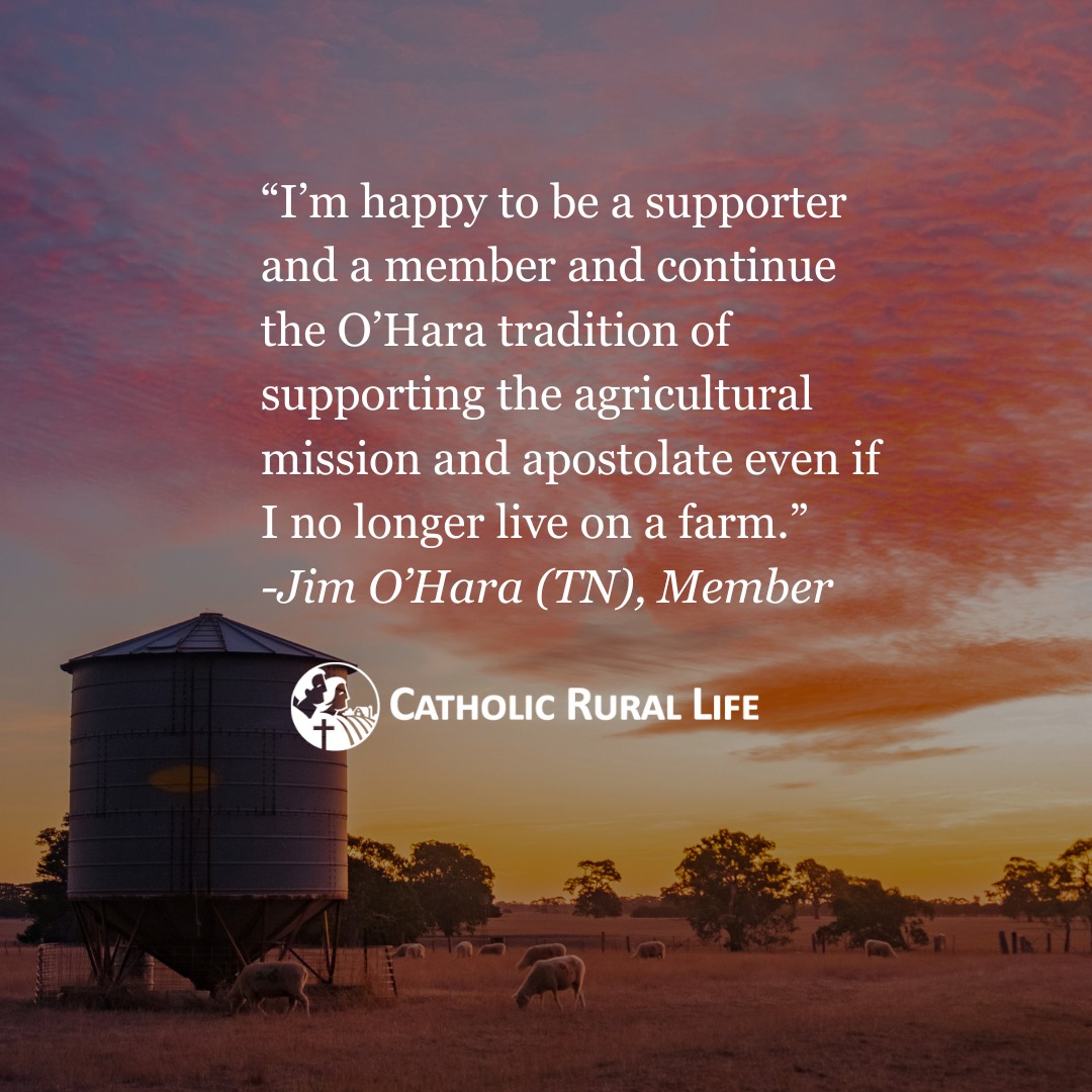 One of our members, Jim O'Hara, is the great-nephew of Archbishop Edwin O'Hara, founder of our organization in 1923!

The family had long been in farming and agriculture, and Jim's own father was close with the Archbishop himself...evidenced in letters between the two of them