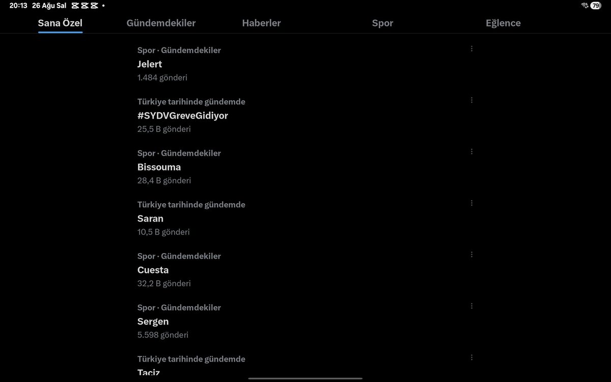 #SYDVGreveGidiyor  X gündeminde ilk sıralarda yer aldı...