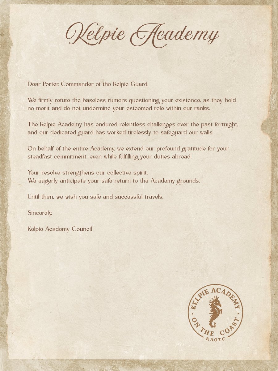 Kelpie Academy (KAOTC) (@kelpieacademy) on Twitter photo 