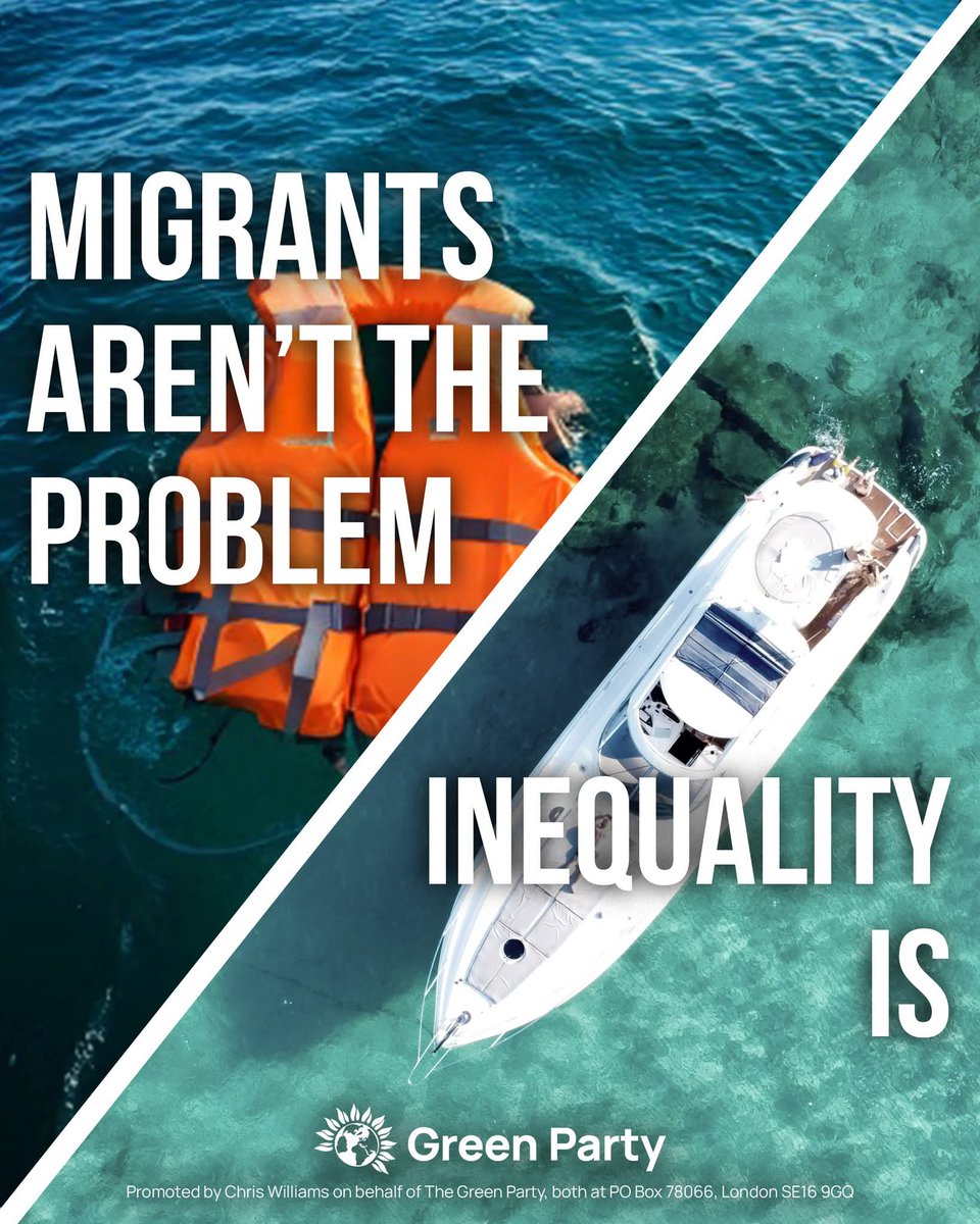 Harry Eccles (@heccles94) on Twitter photo Why are Reforms deranged Immigration Policies all over every media channel?
Yet the Green Parties aren't on any?
Reform UK have 4 MPs
The Green Party have 4 MPs
RT if you agree <a href="/BBCNews/">BBC News (UK)</a>, <a href="/SkyNews/">Sky News</a>, <a href="/Channel4News/">Channel 4 News</a> and <a href="/ITVNewsPolitics/">ITVPolitics</a> should give the Greens the same air time!!! Why are Reforms deranged Immigration Policies all over every media channel?
Yet the Green Parties aren't on any?
Reform UK have 4 MPs
The Green Party have 4 MPs
RT if you agree <a href="/BBCNews/">BBC News (UK)</a>, <a href="/SkyNews/">Sky News</a>, <a href="/Channel4News/">Channel 4 News</a> and <a href="/ITVNewsPolitics/">ITVPolitics</a> should give the Greens the same air time!!!