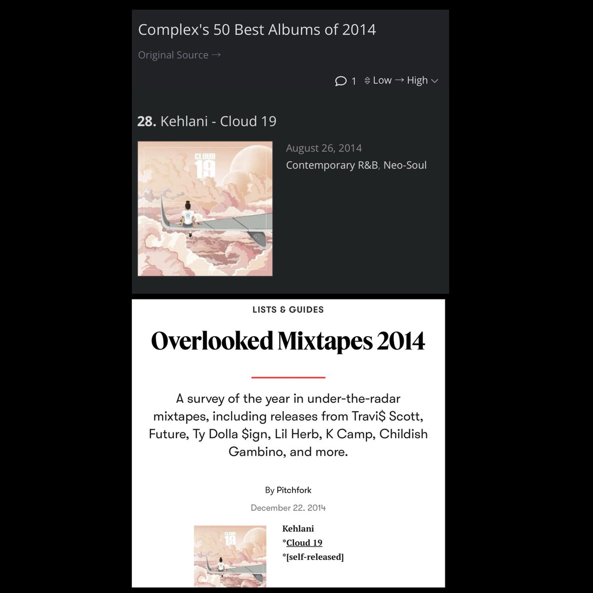 kehlanidiaryy's tweet photo. Kehlani’s Era Begins ✨
11 years ago today, Kehlani dropped Cloud 19 ☁️ the project that introduced so many of us to the MOB. Pitchfork called it one of the “Overlooked Mixtapes of 2014,” and Complex named it one of the year’s best albums. Timeless. ✨
| #Kehlani #Cloud19 https://t.co/HGnY8Bugi2