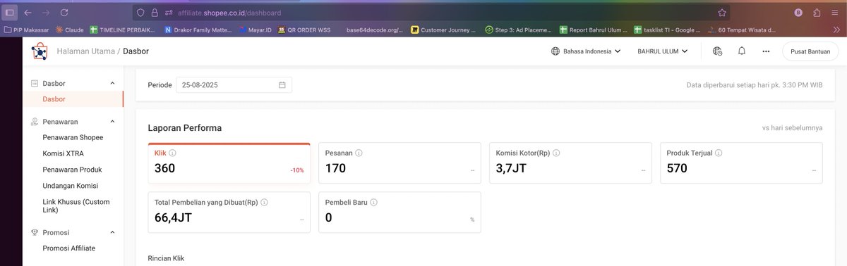 bahrulum69's tweet image. Punya e-commerce sendiri tidak harus punya produk.
Cukup gunakan produk dari Shopee Affiliate, kamu bisa mulai berjualan online.
Selain komisi dari Shopee, website juga bisa berpeluang mendapatkan penghasilan dari Google AdSense jika trafik meningkat.