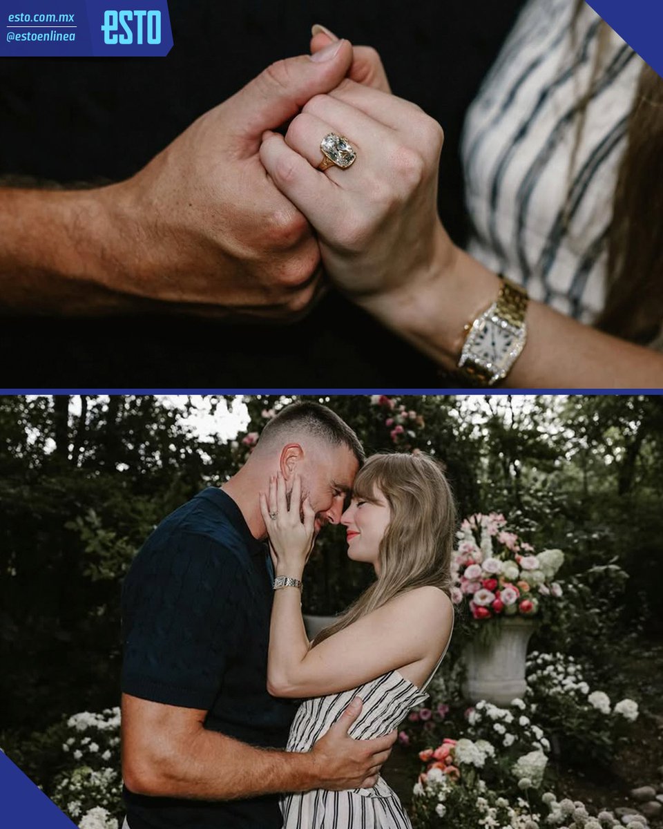 TENEMOS BODA 😱💍✨ Travis Kelce y Taylor Swift anunciaron a través de redes  sociales su compromiso ♥️ El jugador de Kansas City acaba de lograr la  victoria más grande de su carrera, image size:960x1200