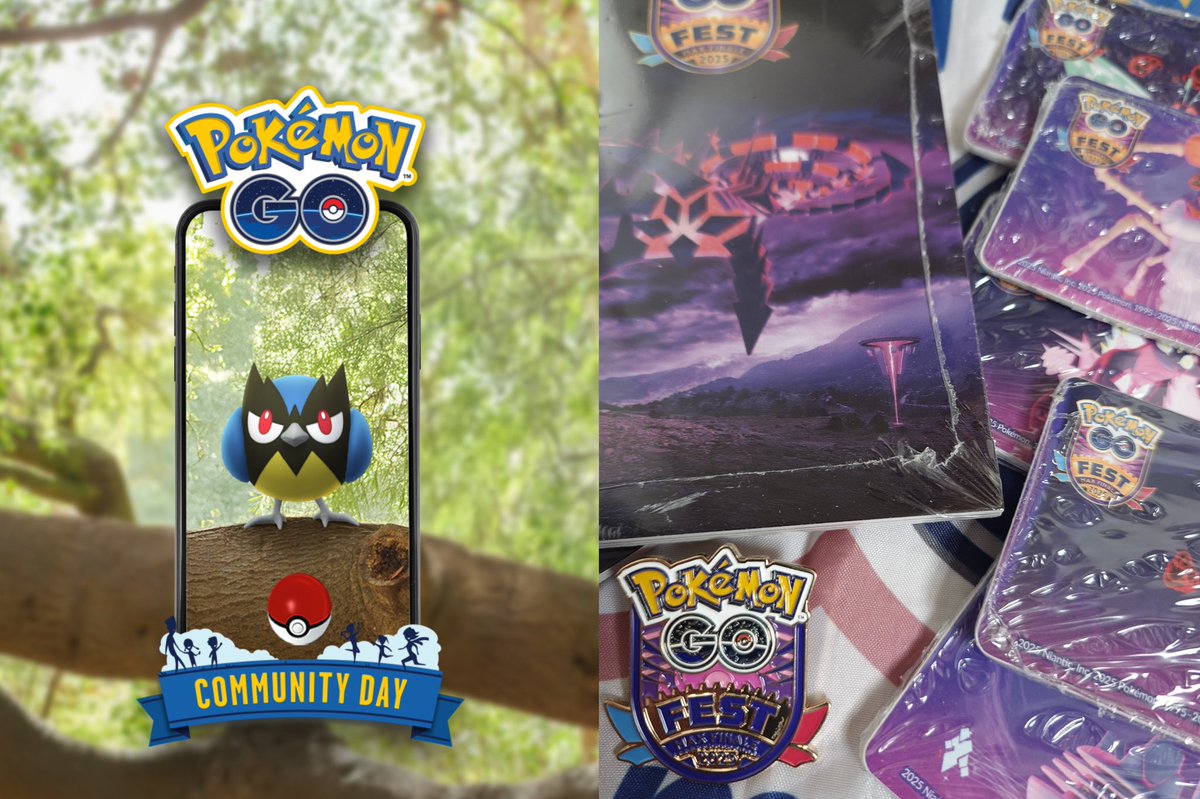Join us this Saturday in Ealing for Rookidee Community Day!🐦‍⬛ Limited Max Finale giveaways (see pic) will be handed out to those who joined us over weekend. RSVP👇
🔥cmpf.re/gJp62U
📍Walpole Park (maps.app.goo.gl/Z6hFN8gxEWe3uv…)
🕜 1:30pm~5pm
#PokemonGo #PokemonGOCommunityDay