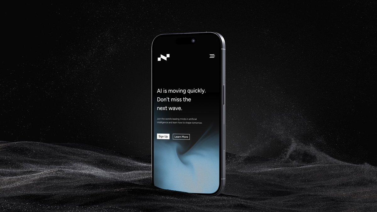 _NM_Design_'s tweet image. Brand Identity + Web Design For NextWave AI.