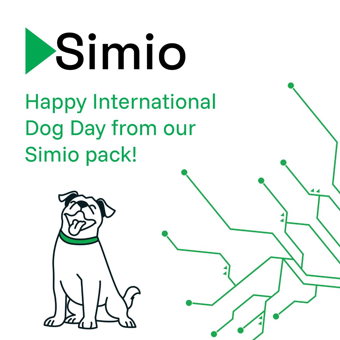 Our employees’ dogs: experts at predicting walk times, optimizing treat distribution, and modeling perfect companionship. Different skills than our simulation software, but equally impressive! Happy International Dog Day from our Simio pack! 🐶

#InternationalDogDay #SimioPets