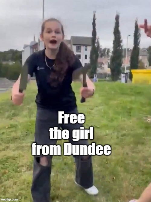 DaveRoetman's tweet image. Free the Girl from Dundee