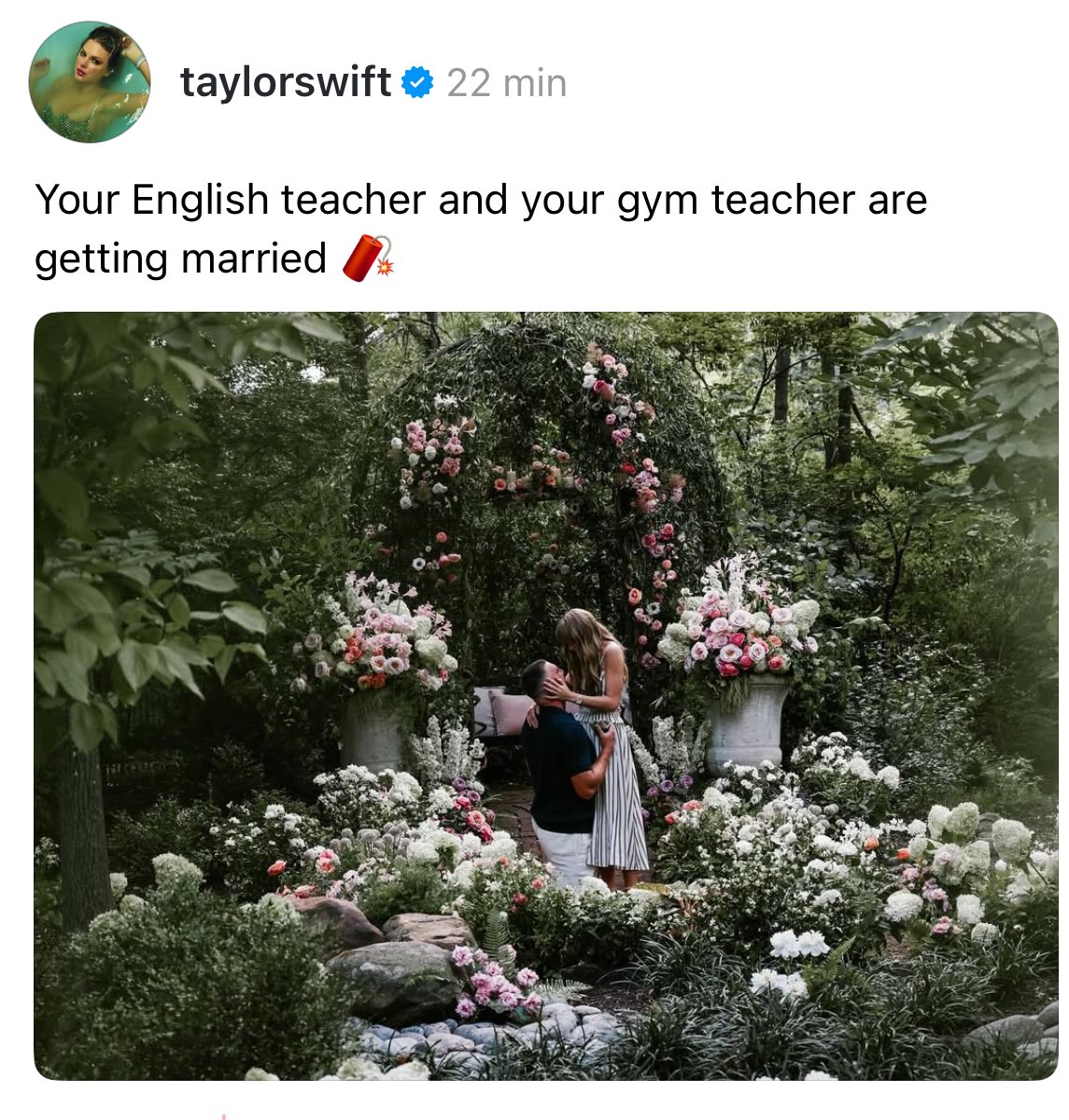OnaSpell's tweet photo. "and I wouldn't marry me either", TAYLOR NO TENÍAS RAZÓN, HOY ES EL DÍA DE CREER EN EL AMOR. AND SHE SAID: https://t.co/E9HSgexpPu