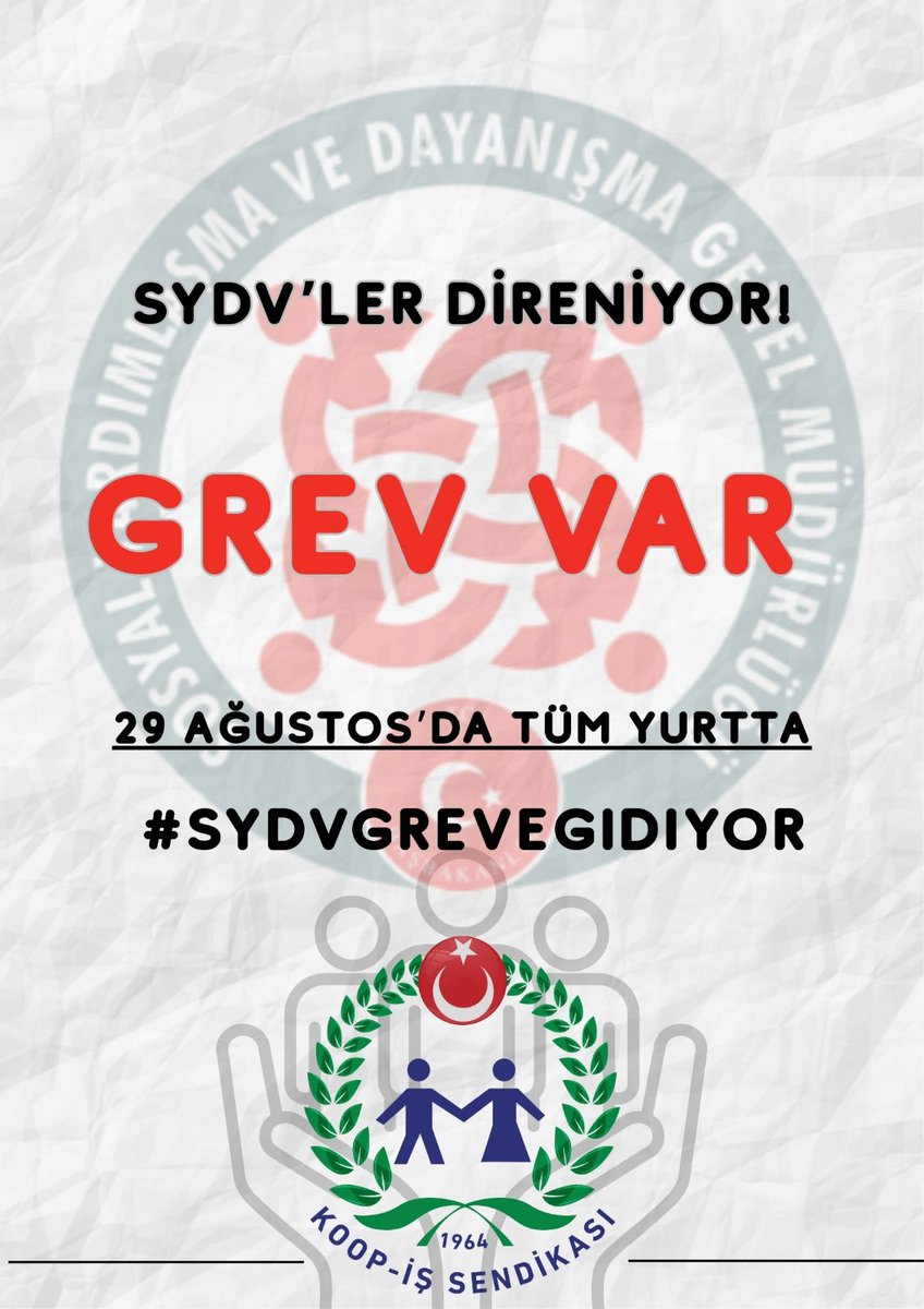 🔊 SYDV işçisi kamu protokolünde hak ettiği zammı istiyor!

#SYDVGreveGidiyor 

<a href="/_cevdetyilmaz/">Cevdet Yılmaz</a>
<a href="/tcailesosyal/">T.C. Aile ve Sosyal Hizmetler Bakanlığı</a>
<a href="/MahinurOzdemir/">Mahinur Özdemir Göktaş</a>
<a href="/csgbakanligi/">T.C. Çalışma ve Sosyal Güvenlik Bakanlığı</a>
<a href="/isikhanvedat/">Prof. Dr. Vedat Işıkhan</a>
<a href="/SayimMadak/">Dr. Sevim Sayım Madak 🇹🇷</a>
<a href="/ztarikdaroglu/">Zafer TARIKDAROĞLU</a>
<a href="/LemanYenigunAk/">Leman Yenigun</a>
<a href="/ashb_sygm/">Sosyal Yardımlar Genel Müdürlüğü</a>