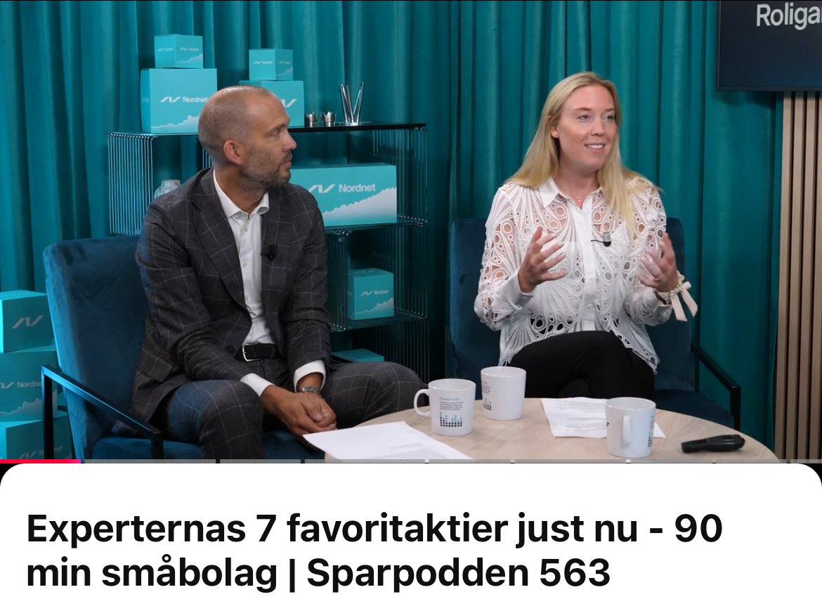 Helen gästar Sparpodden med <a href="/NordnetAra/">Ara Mustafa</a> på <a href="/NordnetSE/">Nordnet</a> och pratar stockpicking och småbolag 

open.spotify.com/episode/4AsQFV…
