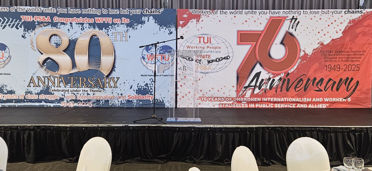 ATuips's tweet image. 80 year anniversary of WFTU and 76 anniversary of TUI-PS&amp;amp;A