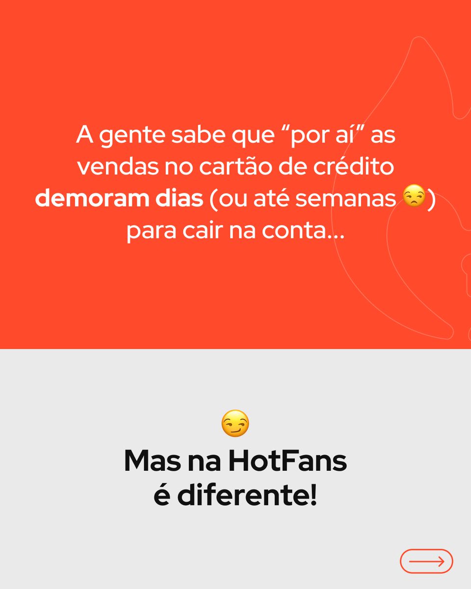 hotfans_br's tweet photo. Aqui, suas vendas (até no cartão) caem na hora e você pode sacar todos os dias, sem custos por saque 🧡