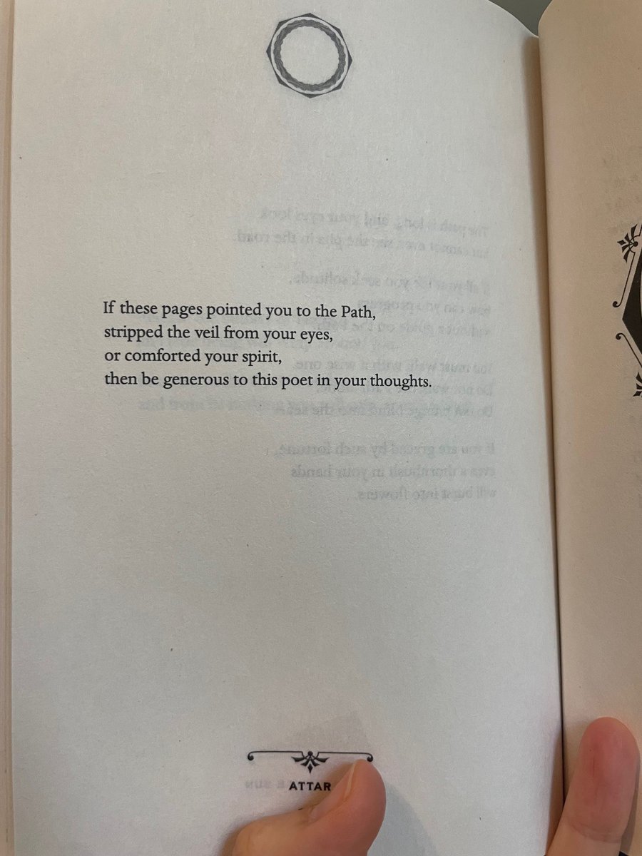 2 years ago, poet/translator <a href="/Sholeh_Wolpe/">Sholeh Wolpé</a> and her agent Anna Gosh pitched a gifty introduction to Attar's spiritual poetry, translated by someone who actually knows Persian (unlike the beloved Coleman Barks Rumi translations) and today that gift is ready for you <a href="/HarperOne/">Harper One</a> :