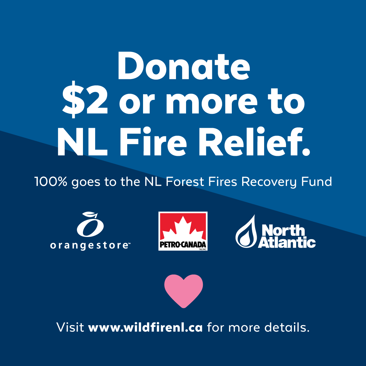 Orange_Store's tweet image. Communities across our province have been devastated by recent wildfires. To help support recovery efforts, our stores are accepting donations, with 100% of funds raised going to the 2025 NL Forest Fires Recovery Fund.