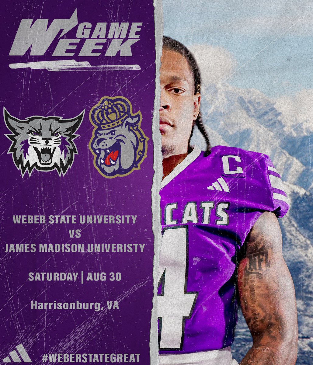 GAME #1 🏈

The season kicks off Saturday at James Madison! 

6:00 p.m. ET (4 MT) on ESPN+