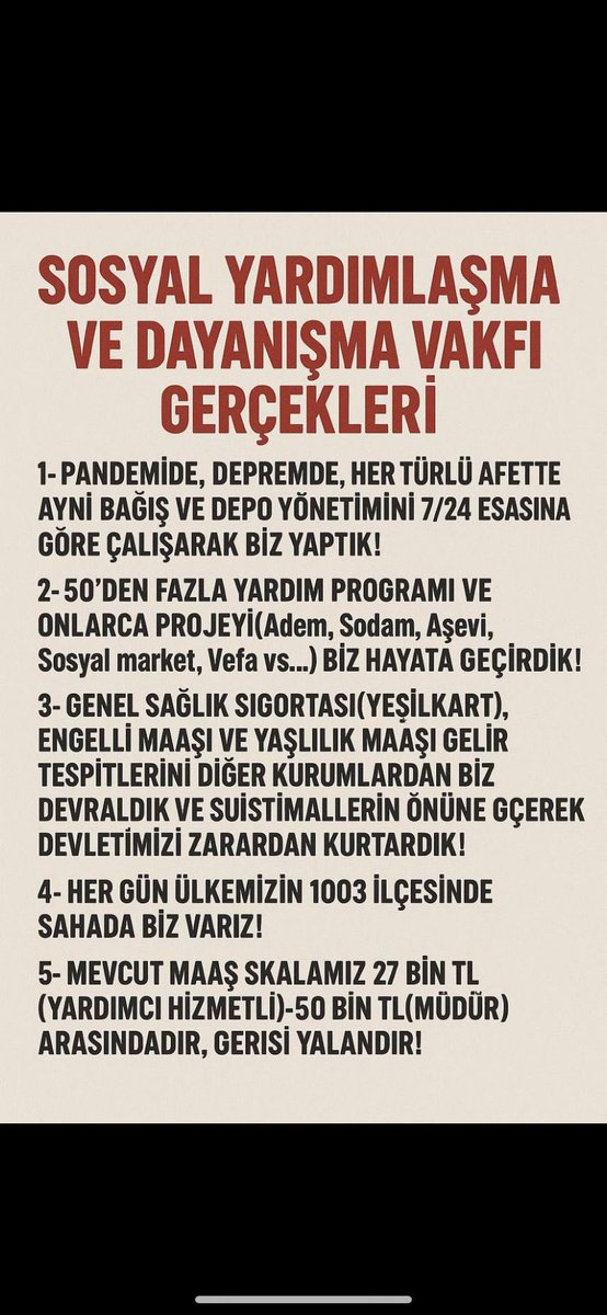 Depremde…
Yaraları sarmak için gece gündüz çalışan, enkaz başında ve yardım dağıtımında hiç geri durmayan bizdik.

Ama bugün; KÇP’den dışlanan, hakları teslim edilmeyen yine biz SYDV emekçileri olduk.

#SYDVGreveGidiyor