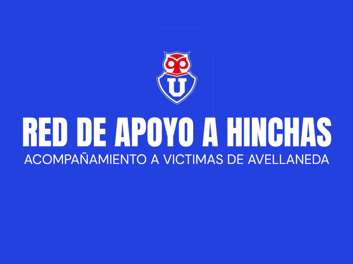 Si estuviste en Avellaneda acompañando a la "U" y fuiste víctima de los hechos de violencia, completa este formulario. 

👉 forms.gle/RMFvhJe5YVQv4Z…

¡LA "U" ES SU GENTE Y JUNTOS SALDREMOS DE ESTO!

Un proyecto de hinchas para hinchas 🔵🦉