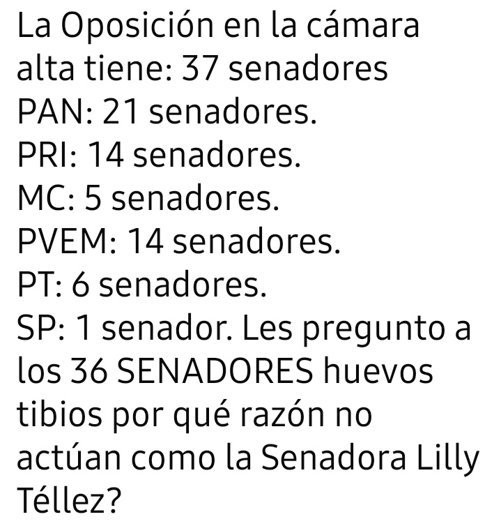 Julio César Alejandro Ortiz Rojas López-Velarde (@julioce68694794) on Twitter photo <a href="/ClouthierManuel/">Manuel Clouthier C.</a> <a href="/RicardoBSalinas/">Don Ricardo Salinas Pliego</a> <a href="/LillyTellez/">Lilly Téllez</a> Perdón Don Manuel con todo respeto la Senadora sigue hablando y habla fuerte, y el tío Richie ní se diga. Lo que deberían hacer muchos senadores y diputados de la oposición es cerrar filas, y luchar como lo hace la Senadora Téllez. <a href="/ClouthierManuel/">Manuel Clouthier C.</a> <a href="/RicardoBSalinas/">Don Ricardo Salinas Pliego</a> <a href="/LillyTellez/">Lilly Téllez</a> Perdón Don Manuel con todo respeto la Senadora sigue hablando y habla fuerte, y el tío Richie ní se diga. Lo que deberían hacer muchos senadores y diputados de la oposición es cerrar filas, y luchar como lo hace la Senadora Téllez.