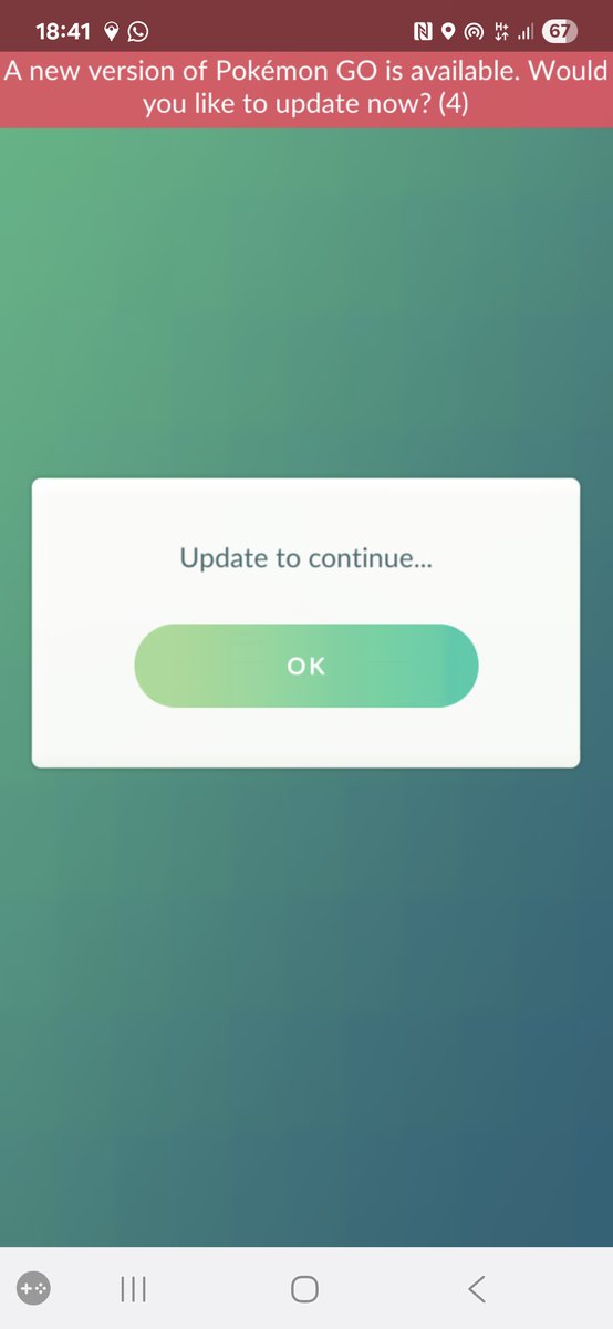 Really? Forced update to the version that breaks the nav bar on android during spotlight hour🙄