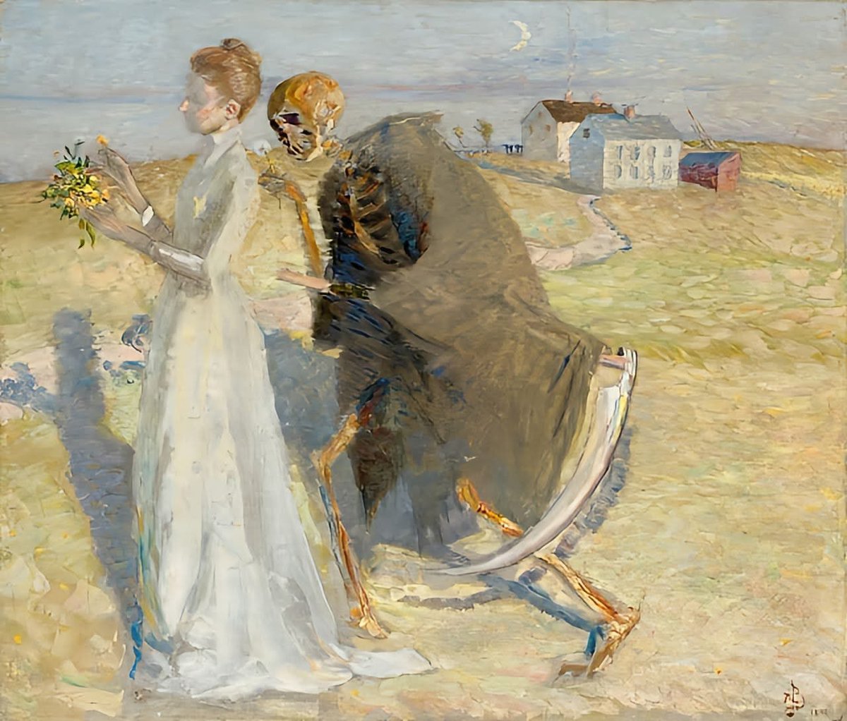 Richard Bergh⁣ - Death and the Maiden (⁣1888).