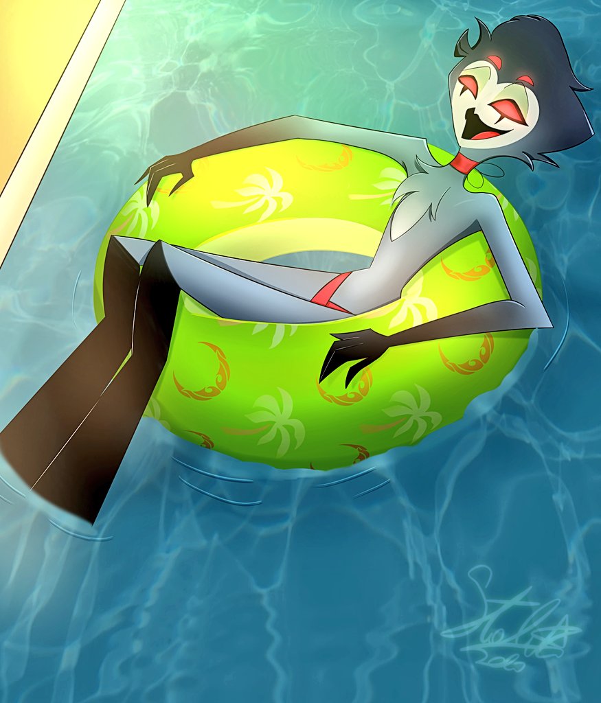 __lyza___'s tweet image. Day 2: in the pool
.
.
.
.
.
#stolassummerweek #stolas #pool #HelluvaBoss #vivz #vivzpop
