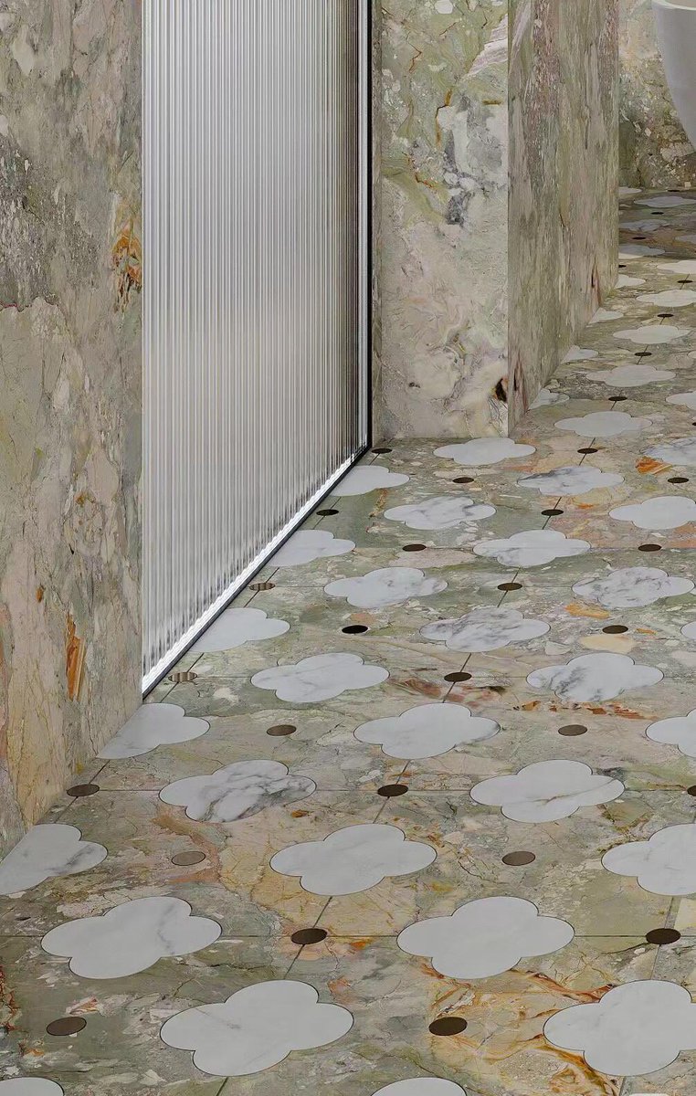 RichardXiong888's tweet image. Ceppo Monet Garden Marble in Bathroom Decor 🌿✨
Feature: A timeless Italian marble that brings unique texture and elegance to modern bathroom designs.
#CeppoMonetMarble #BathroomDecor #ItalianMarble #LuxuryBathroom #StoneDesign
