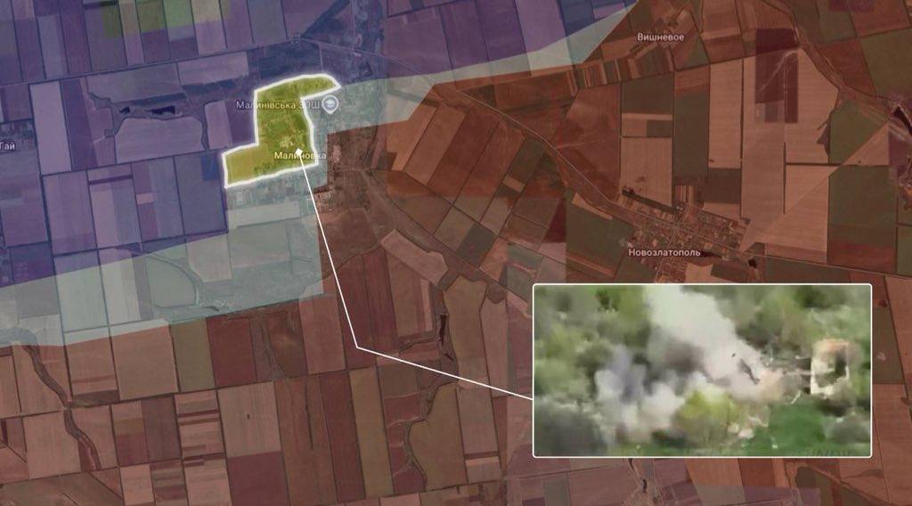 The War Action (@thewaraction) on Twitter photo 📢 Ukrainian forces have retaken part of Malynivka (Huliaipole direction).
See the latest updates with us:<a href="/TheWarAction/">The War Action</a> ✅️ 📢 Ukrainian forces have retaken part of Malynivka (Huliaipole direction).
See the latest updates with us:<a href="/TheWarAction/">The War Action</a> ✅️